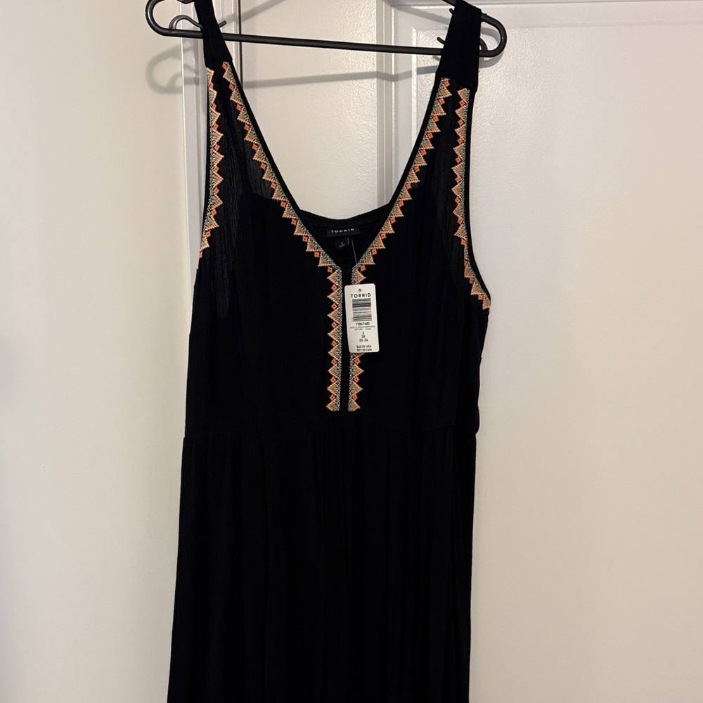 Torrid Black Top with Orange Trim